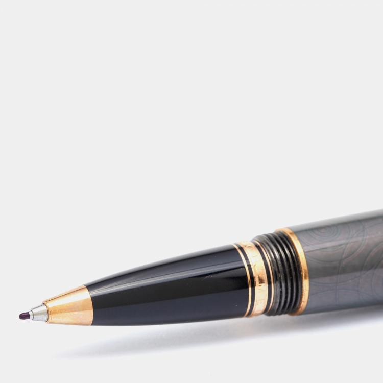 Pre Owned Montblanc Boheme Gold Plated Lilac Piroutte Rollerball Pen