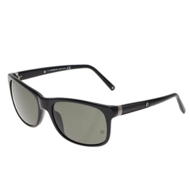 Pre Owned Montblanc Black Men Wayfarers
