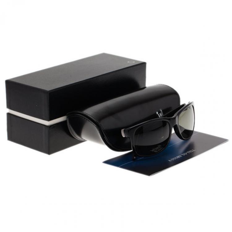 Pre Owned Montblanc Black Men Wayfarers