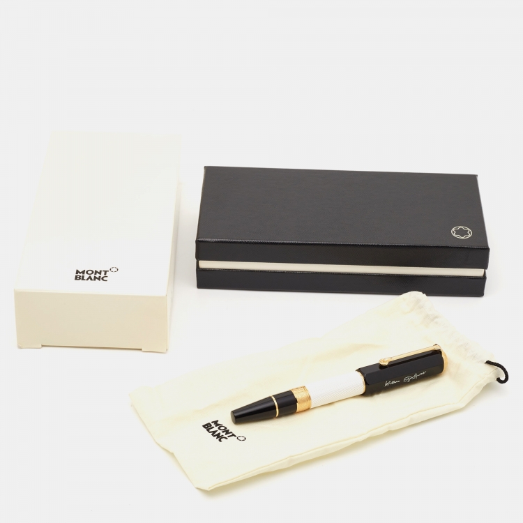 Pre Owned Montblanc Writers Edition William Shakespeare Resin Composite Gold Plated RollerBall Pen