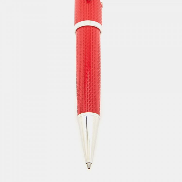Pre Owned Montblanc Great Characters James Dean Special Edition Resin Silver Tone Ballpoint Pen