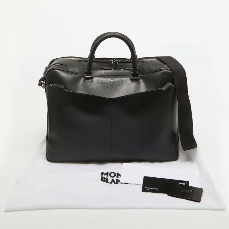 Pre Owned Montblanc Black Leather Large Sartorial Document Case