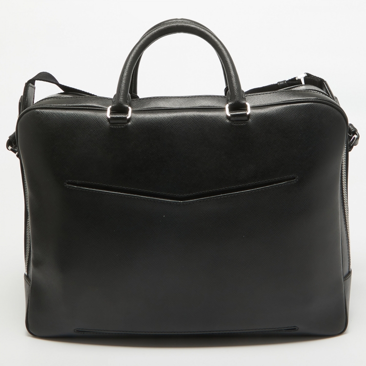 Pre Owned Montblanc Black Leather Large Sartorial Document Case