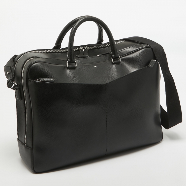 Pre Owned Montblanc Black Leather Large Sartorial Document Case