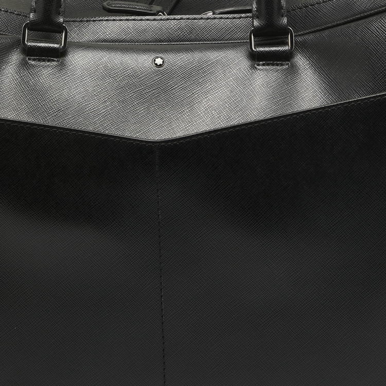 Pre Owned Montblanc Black Leather Large Sartorial Document Case
