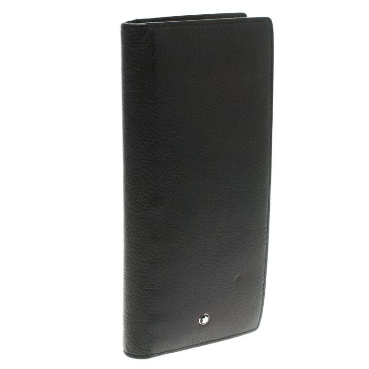Pre Owned Montblanc Black Leather West Extreme Wallet