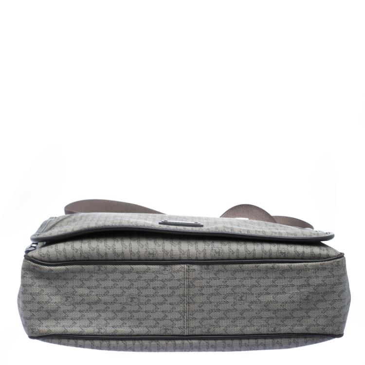 Pre Owned MontBlanc Beige Coated Canvas Messenger Bag
