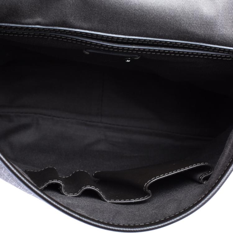 Pre Owned MontBlanc Beige Coated Canvas Messenger Bag