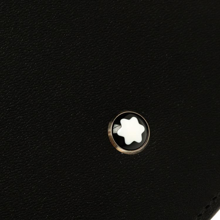 Pre Owned Montblanc Black Leather Meisterstuck Bifold Wallet