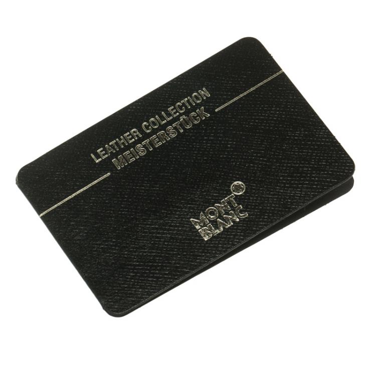 Pre Owned Montblanc Black Leather Meisterstuck Bifold Wallet
