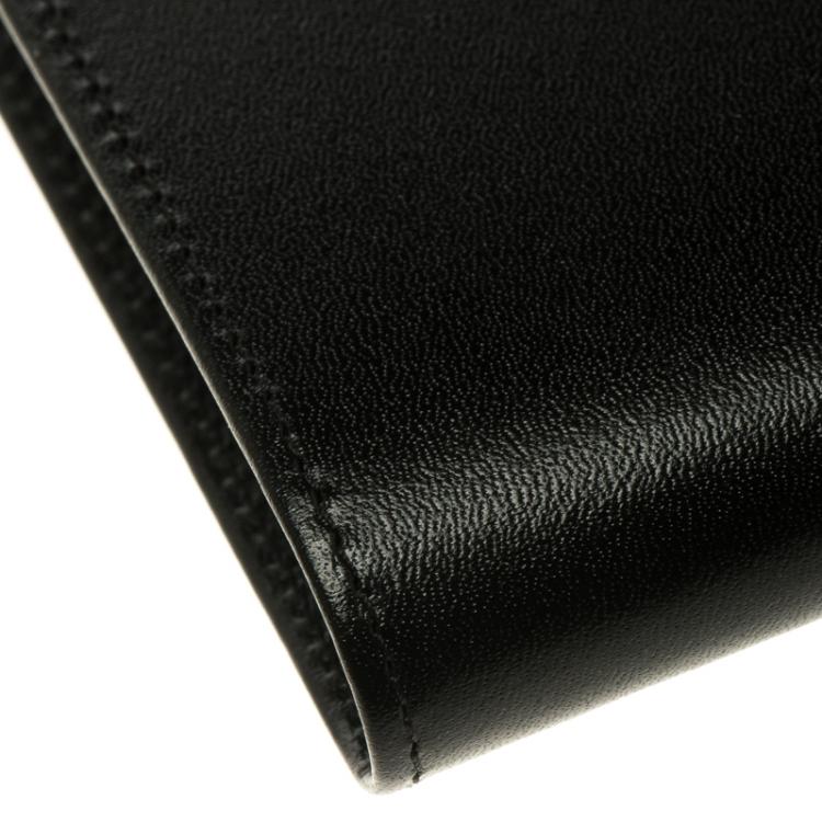 Pre Owned Montblanc Black Leather Meisterstuck Bifold Wallet