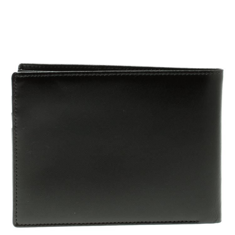 Pre Owned Montblanc Black Leather Miesterstuck Bifold Wallet