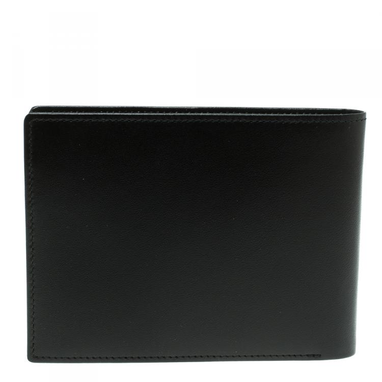 Pre Owned Montblanc Black Leather Miesterstuck Bifold Wallet