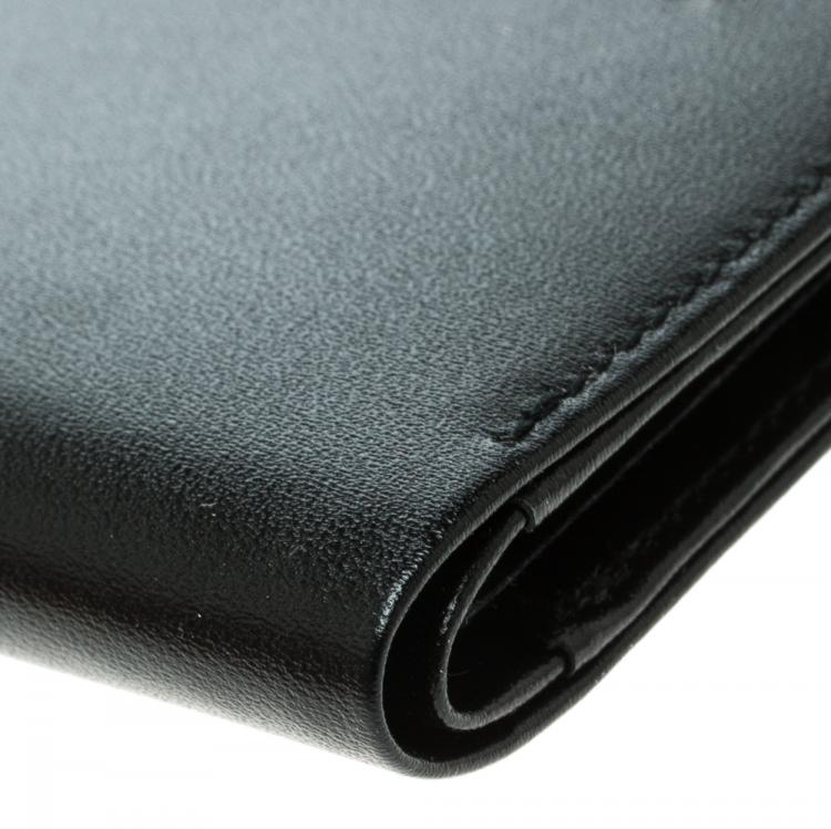 Pre Owned Montblanc Black Leather Miesterstuck Bifold Wallet