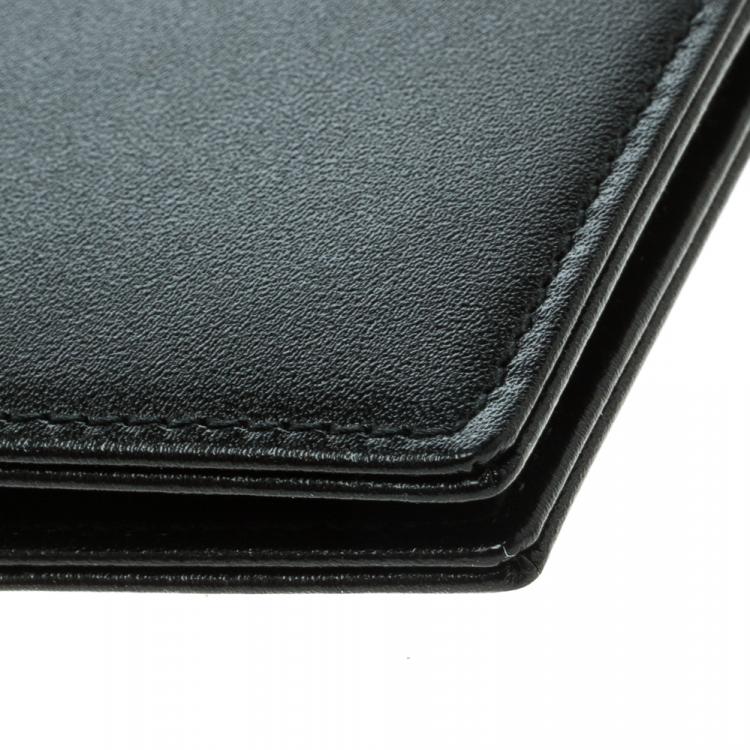 Pre Owned Montblanc Black Leather Miesterstuck Bifold Wallet