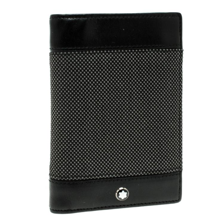 Pre Owned Montblanc Meisterstuck Canvas Business Card Holder