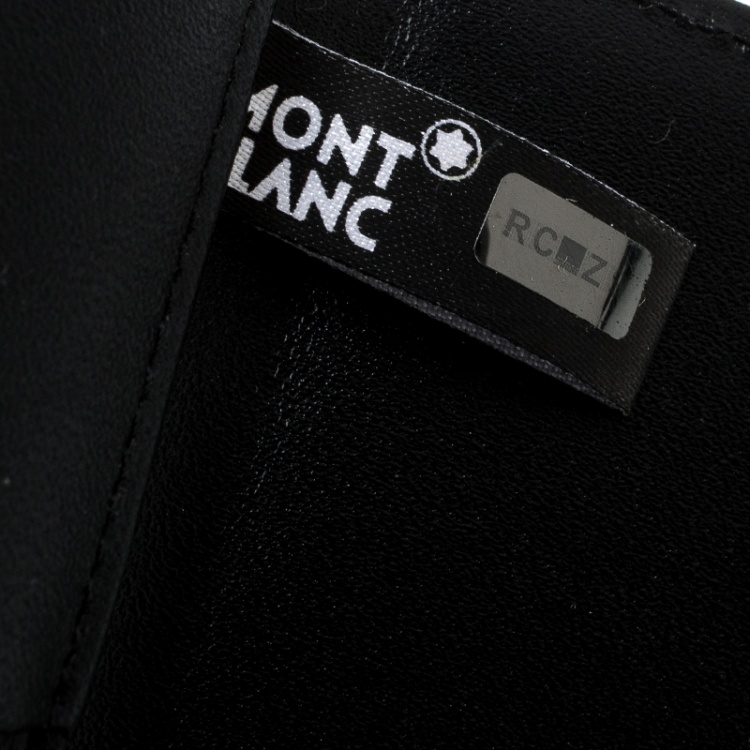 Pre Owned Montblanc Black Leather Meisterstuck Passport Holder