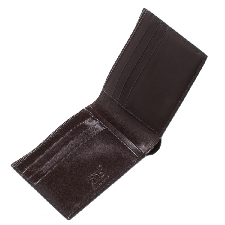 Montblanc Croc-Embossed Bifold Money Clip Wallet