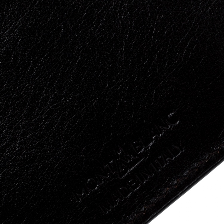 Pre Owned Montblanc Dark Brown Leather Meisterstuck Card Holder 