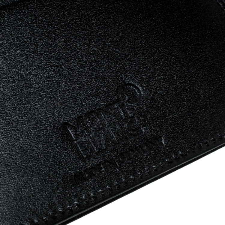 Pre Owned Montblanc Black Leather Medium Meisterstuck Notebook Organizer 