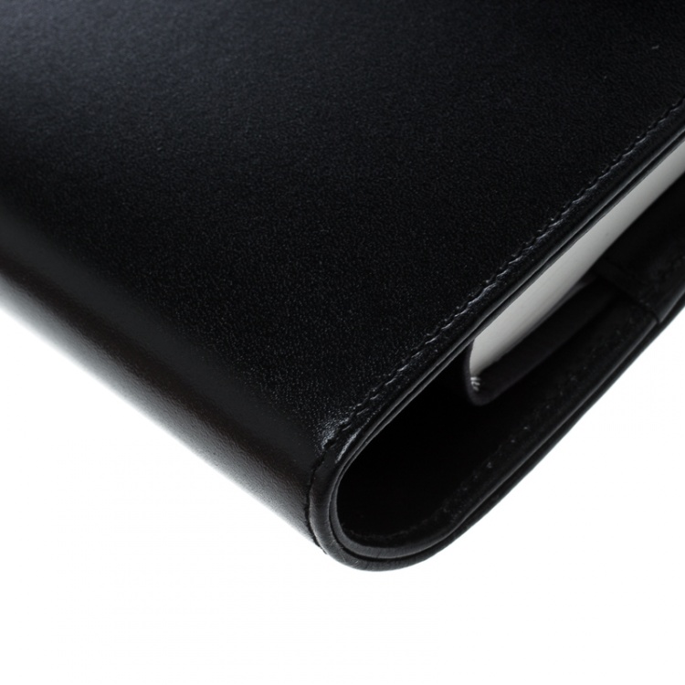 Pre Owned Montblanc Black Leather Medium Meisterstuck Notebook Organizer 