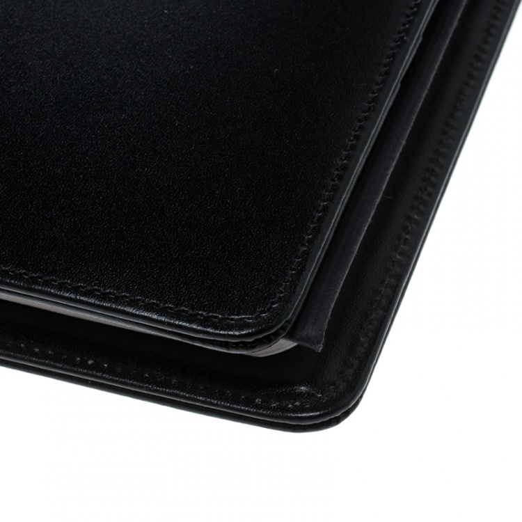Pre Owned Montblanc Black Leather Medium Meisterstuck Notebook Organizer 