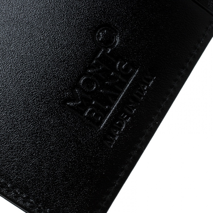 Pre Owned Montblanc Black Leather Meisterstuck 4cc Wallet
