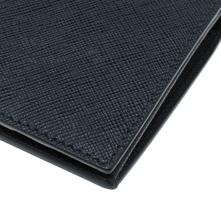 مملوكة مسبقًا Montblanc Grey Leather Sartorial 6CC Long Wallet