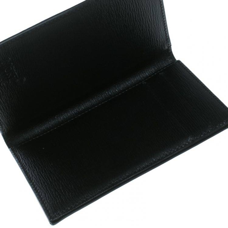 مملوكة مسبقًا Montblanc Black Leather Westside Business Card Holder