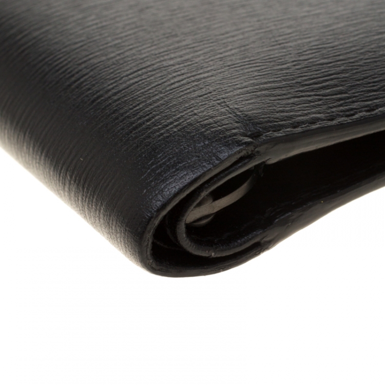Pre Owned Montblanc Black Leather Bifold Wallet