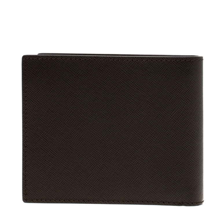 Pre Owned Montblanc Dark Brown Leather Bifold Wallet