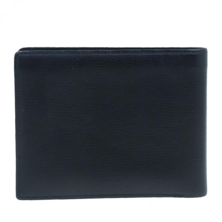 Pre Owned Montblanc Black Leather Westside with Money Clip Wallet