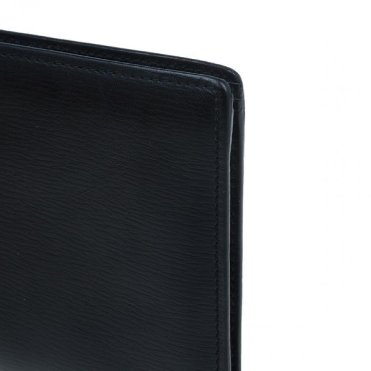 Pre Owned Montblanc Black Leather Westside with Money Clip Wallet