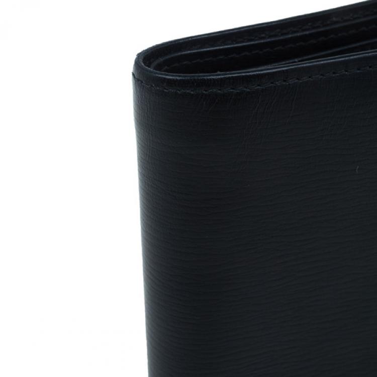 Pre Owned Montblanc Black Leather Westside with Money Clip Wallet