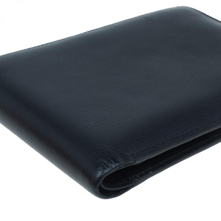 Pre Owned Montblanc Black Leather Westside with Money Clip Wallet