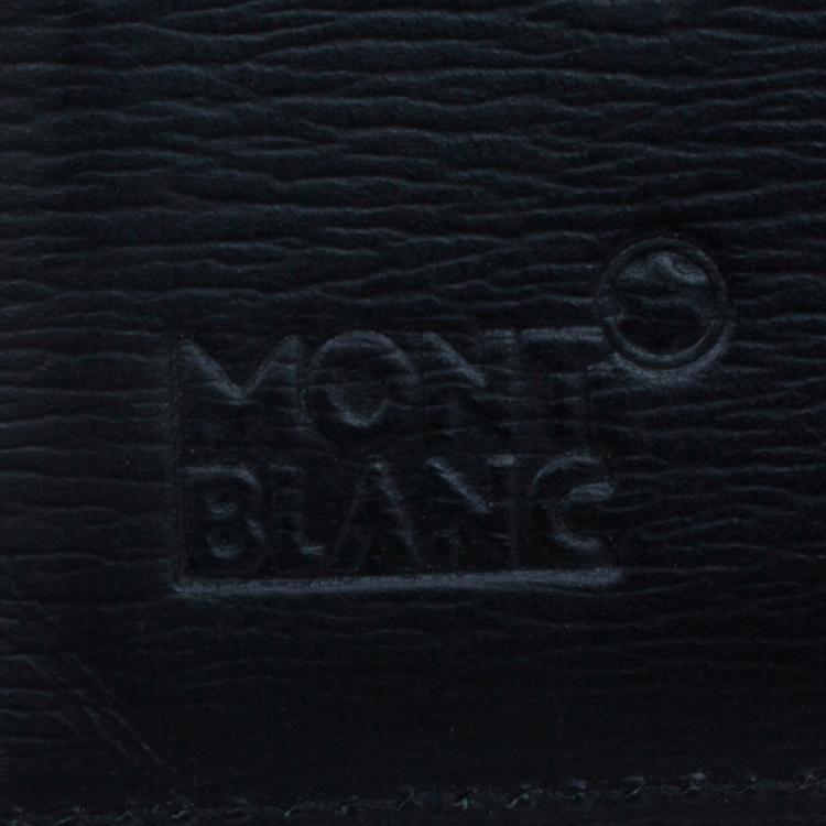 Pre Owned Montblanc Black Leather Westside with Money Clip Wallet