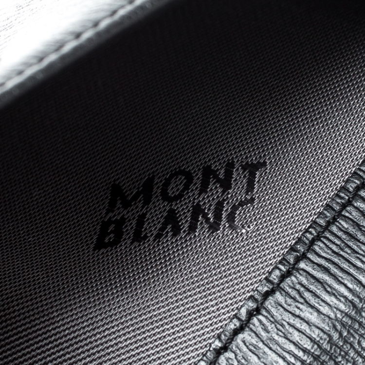 مملوكة مسبقًا Montblanc Black Leather Westside Business Card Holder