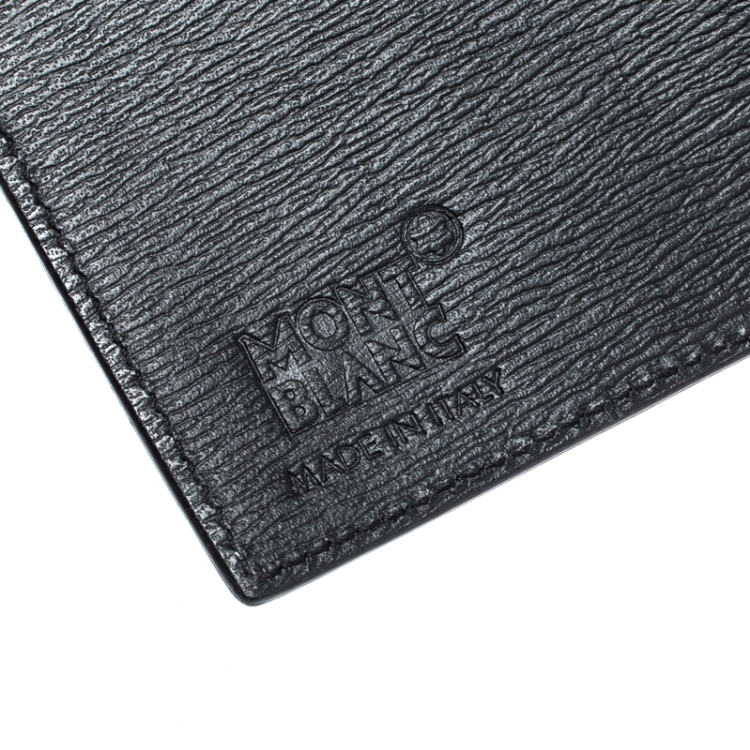 مملوكة مسبقًا Montblanc Black Leather Westside Business Card Holder