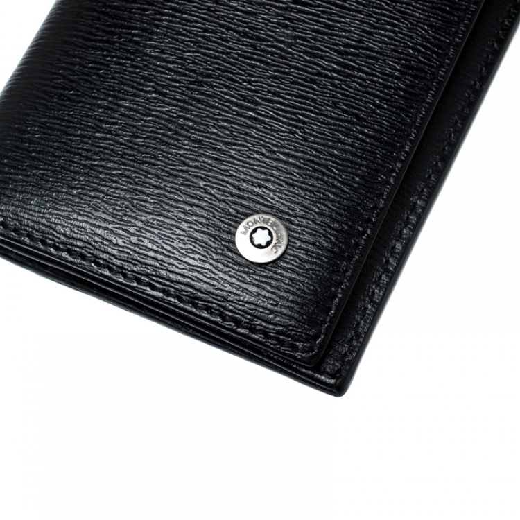 مملوكة مسبقًا Montblanc Black Leather Westside Business Card Holder
