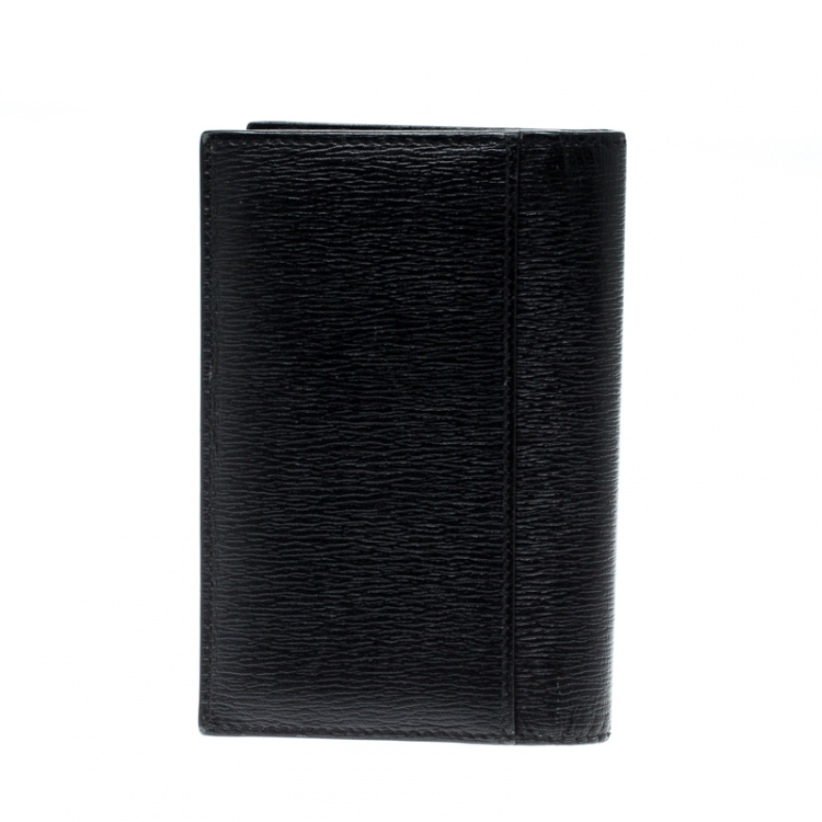 مملوكة مسبقًا Montblanc Black Leather Westside Business Card Holder