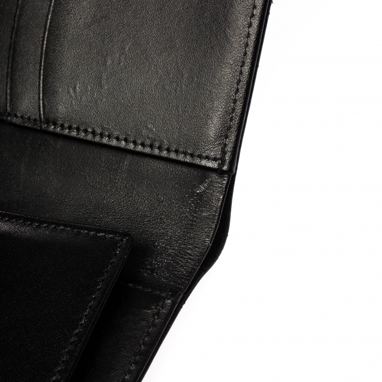 Pre Owned Montblanc Black Leather Nightflight Wallet