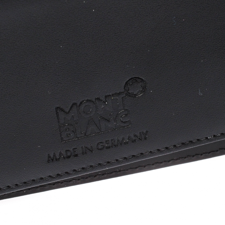 Pre Owned Montblanc Black Leather Nightflight Wallet