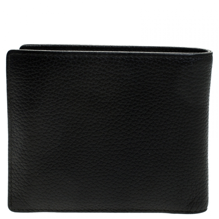 Pre Owned Montblanc Black Leather Meisterstuck Bifold Wallet