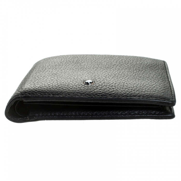 Pre Owned Montblanc Black Leather Meisterstuck Bifold Wallet