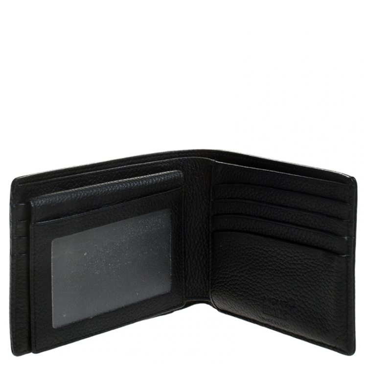 Pre Owned Montblanc Black Leather Meisterstuck Bifold Wallet