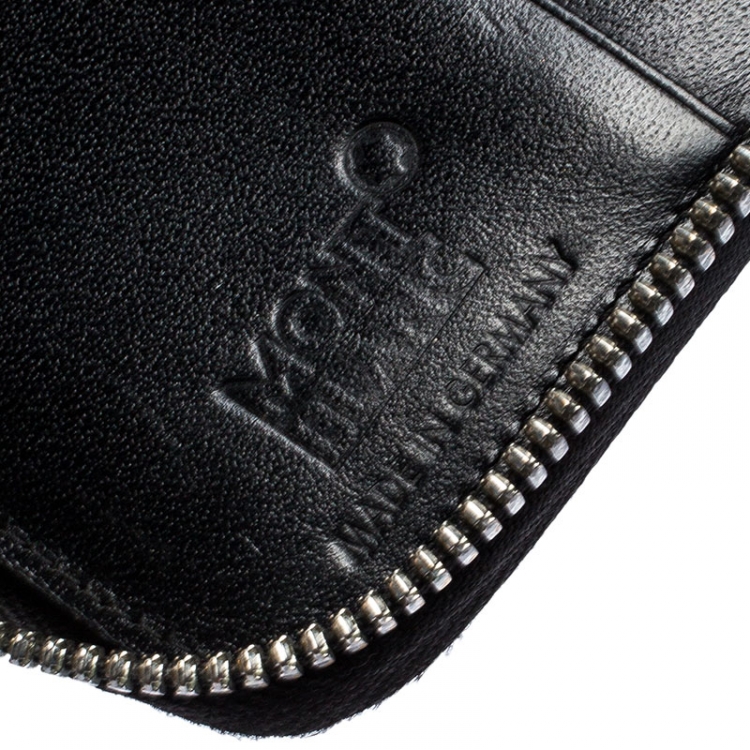 Pre Owned Montblanc Black Leather 13CC Sartorial Travel Wallet
