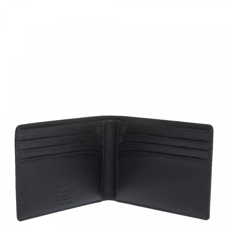 Pre Owned Montblanc Black Leather Meisterstuck Bifold Wallet