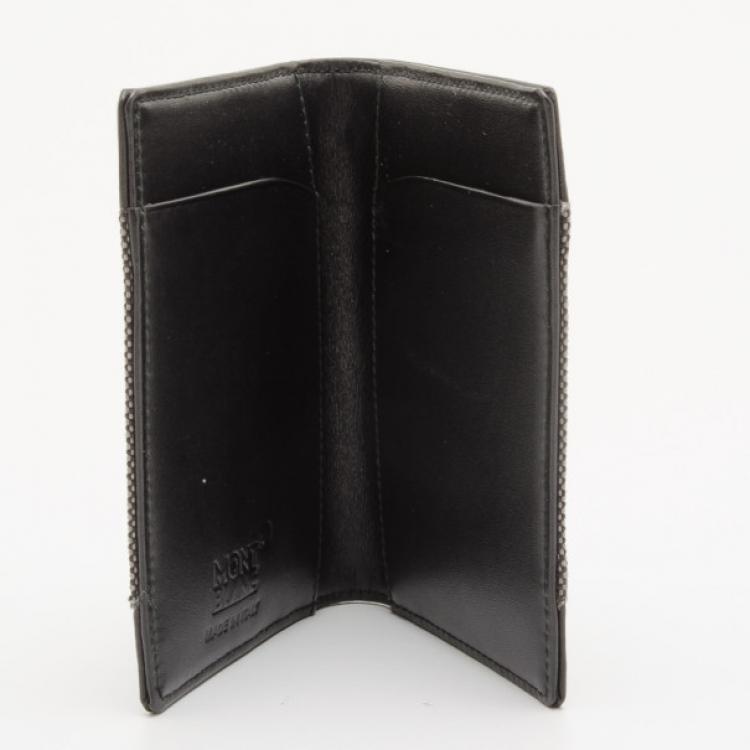مملوكة مسبقًا Montblanc Meisterstuck Canvas Business Card Holder