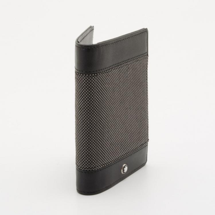 مملوكة مسبقًا Montblanc Meisterstuck Canvas Business Card Holder