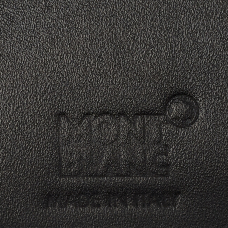 Pre Owned Montblanc Black Leather Meisterstück Bifold Wallet